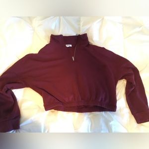 Garage cropped zip sweatshirt L Excellent condition